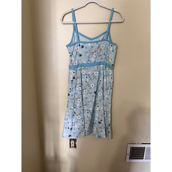 Ann Taylor LOFT Petites Floral Linen-Blend Dress Sleeveless Size 12P summer - Picture 2 of 8